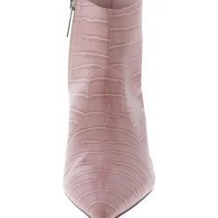 Laceless Faux Leather Ankle Boots