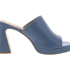 Laceless Faux Leather Mule Sandals