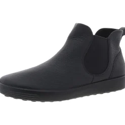 Laceless Leather Ankle Boots