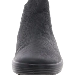 Laceless Leather Ankle Boots