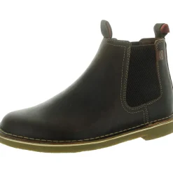 Laceless Leather Chukka Boots