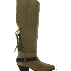 Lace-Up Knee-High Boots