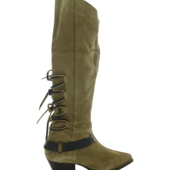 Lace-Up Knee-High Boots