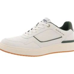 Lace-Up Faux Leather Casual And Fashion Sneakers