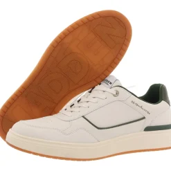 Lace-Up Faux Leather Casual And Fashion Sneakers