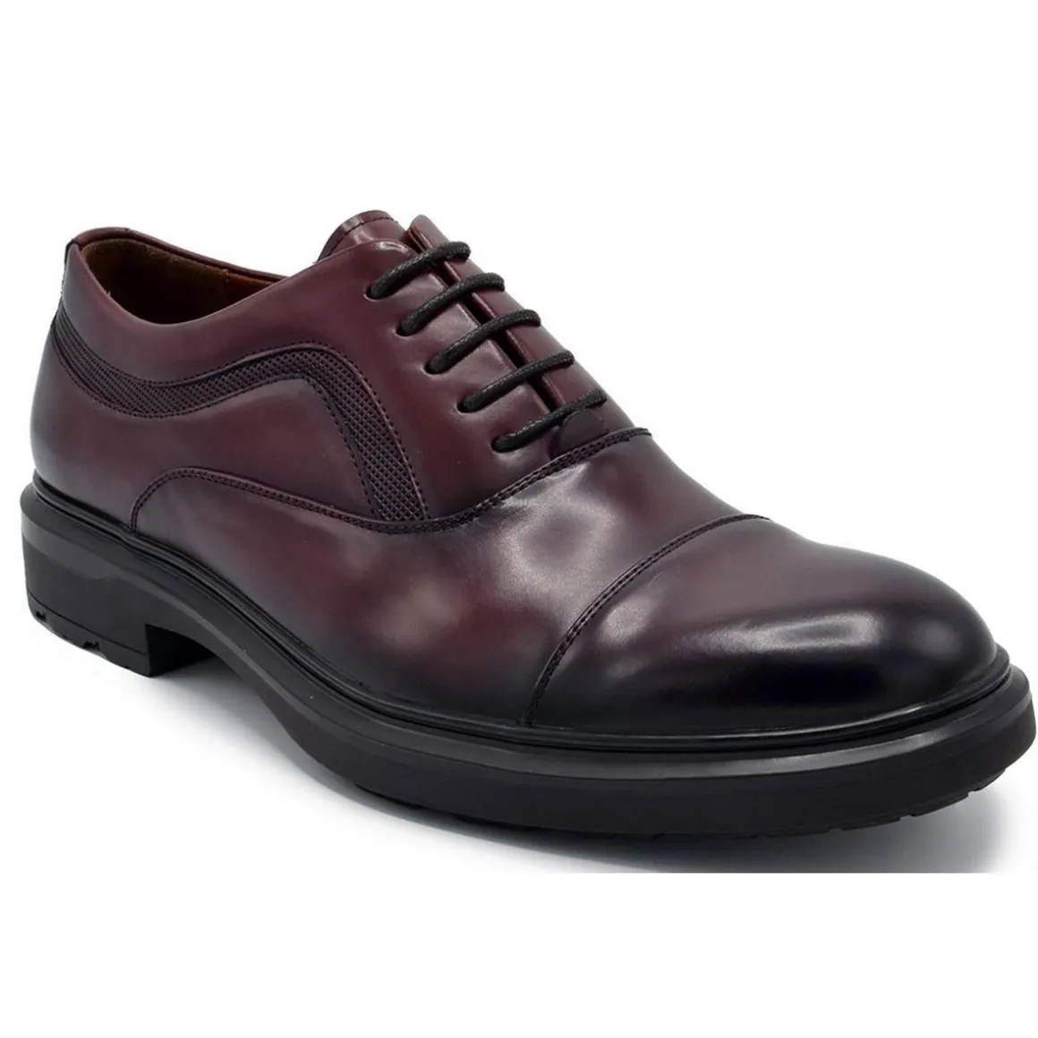 Lace-Up Faux Leather Oxfords