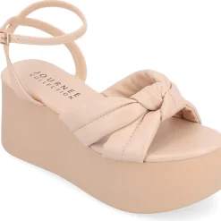 Lailee Faux Leather Platform Sandals