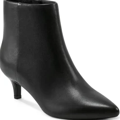 Laina Zipper Leather Booties