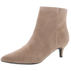 Laina Zipper Leather Booties