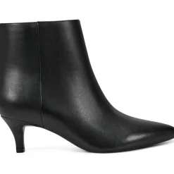 Laina Zipper Leather Booties