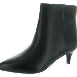 Laina Zipper Leather Booties