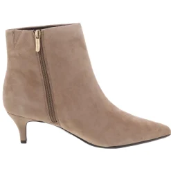 Laina Zipper Leather Booties