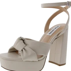 Lala Buckle Faux Leather Platform Sandals