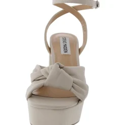 Lala Buckle Faux Leather Platform Sandals