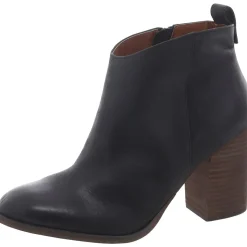 Lance Leather Block Heel Ankle Boots