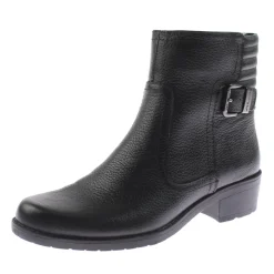 Lanette Solid Round Toe Motorcycle Boots