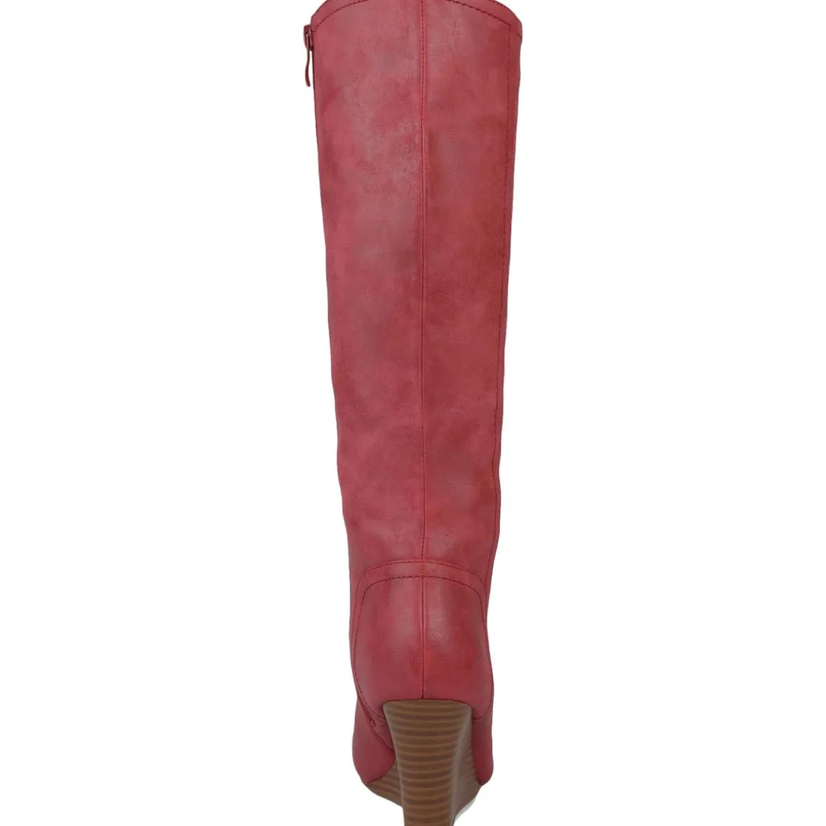 Langly Heels Faux Leather Knee-High Boots