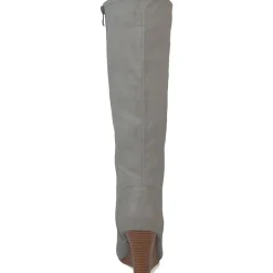 Langly Heels Faux Leather Knee-High Boots