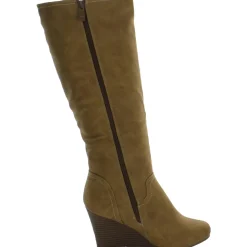 Langly Heels Faux Leather Knee-High Boots