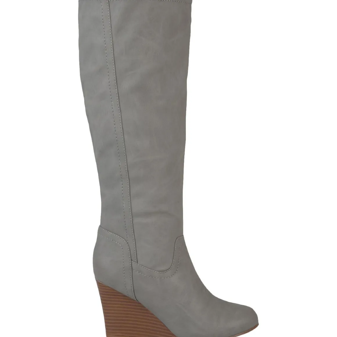 Langly Heels Faux Leather Knee-High Boots