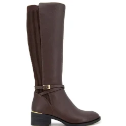 LANICA Zipper Leather Knee-High Boots