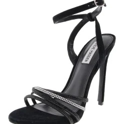 Lara Embellished Faux Suede Heels