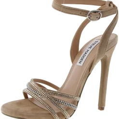 Lara Embellished Faux Suede Heels