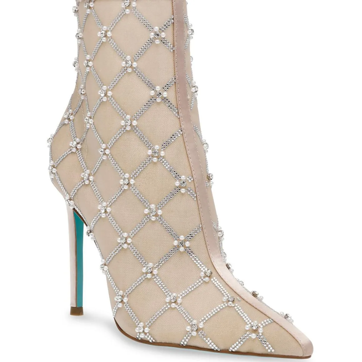 Larkk Embellished Mesh Booties