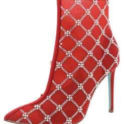 Larkk Embellished Mesh Booties