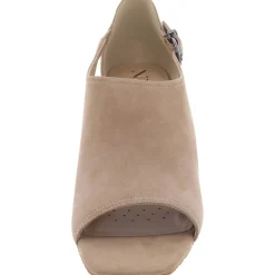 Larlie Leather Open Toe Block Heel