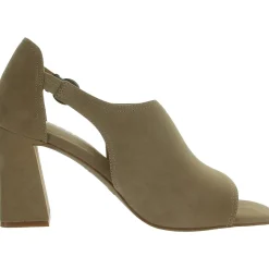 Larlie Leather Open Toe Block Heel