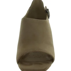 Larlie Leather Open Toe Block Heel