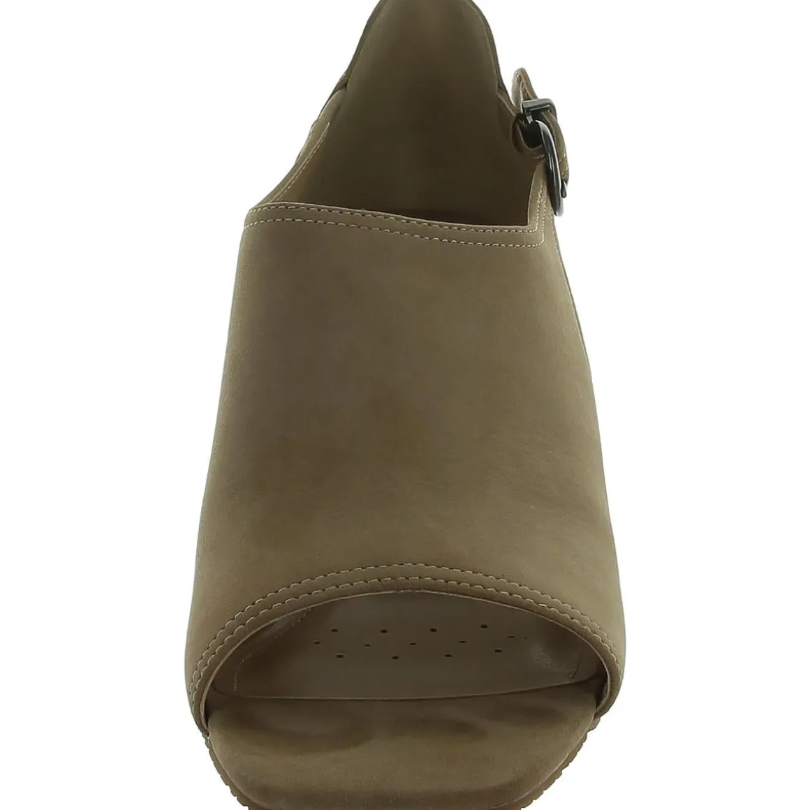 Larlie Leather Open Toe Block Heel