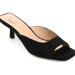 Larna Square Toe Slip On Heels