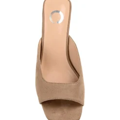 Larna Square Toe Slip On Heels