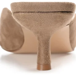 Larna Square Toe Slip On Heels