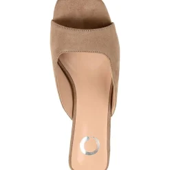 Larna Square Toe Slip On Heels