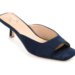 Larna Square Toe Slip On Heels