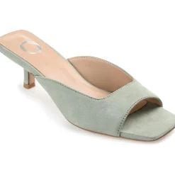 Larna Square Toe Slip On Heels