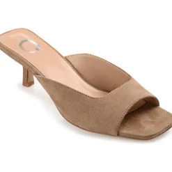 Larna Square Toe Slip On Heels