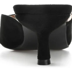 Larna Square Toe Slip On Heels