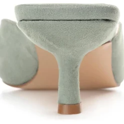 Larna Square Toe Slip On Heels