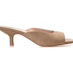 Larna Square Toe Slip On Heels