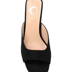 Larna Square Toe Slip On Heels