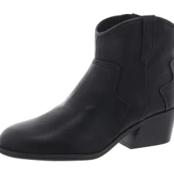 Lasso Faux Leather Block Heel Cowboy, Western Boots