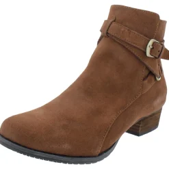 Laura Zipper Round Toe Ankle Boots