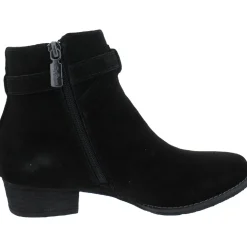 Laura Zipper Round Toe Ankle Boots