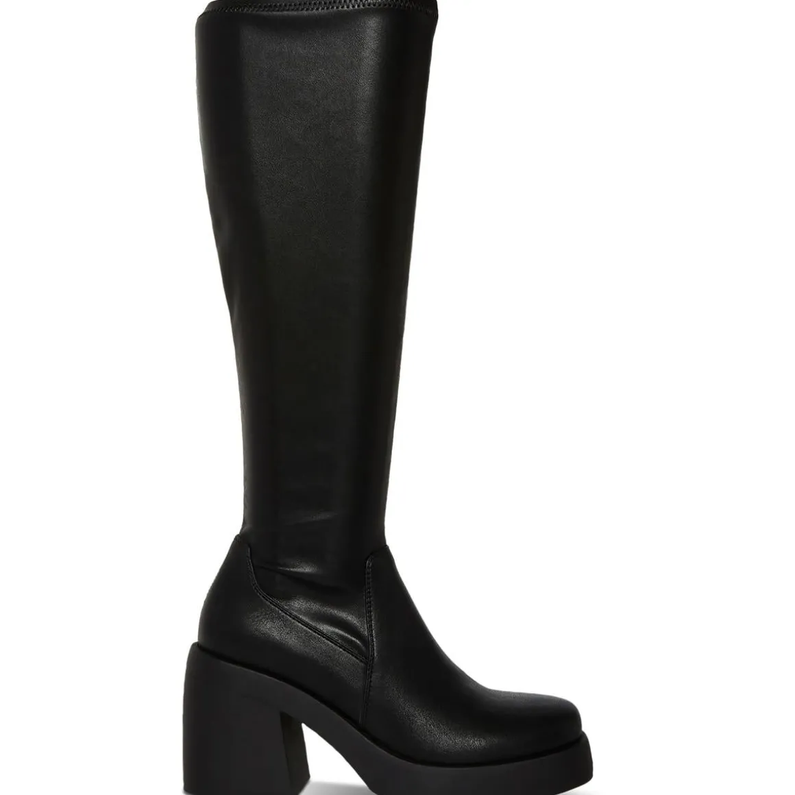 Lax Faux Leather Tall Knee-High Boots