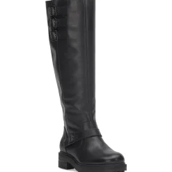 LBCitere Buckle Leather Knee-High Boots