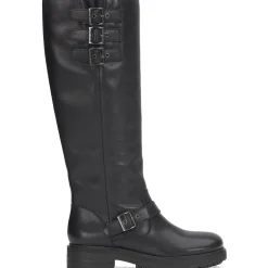 LBCitere Buckle Leather Knee-High Boots